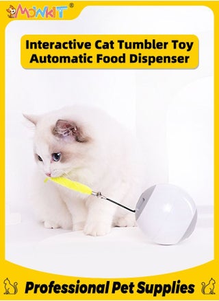 Cat Toys Interactive Cat Rolling Toys Automatic Indoor Food Dispenser Cat Toys USB Rechargeable Laser Rotating Ball Cat Toys - pzsku/Z1415E2B70F0761A34677Z/45/_/1687256145/62def2b8-8405-4cb9-8cb2-87e983e2efa8