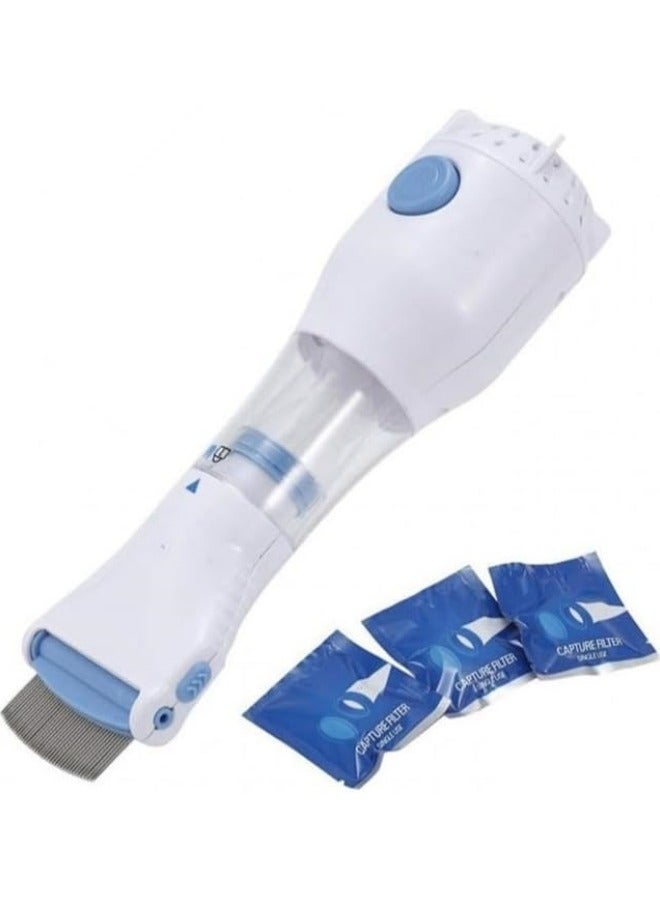 مشط قمل الرأس الكهربائي، إزالة القمل الكهربائي، علاج قمل الرأس، مشط قمل الرأس الكهربائي، منظف الشعر - Image 3