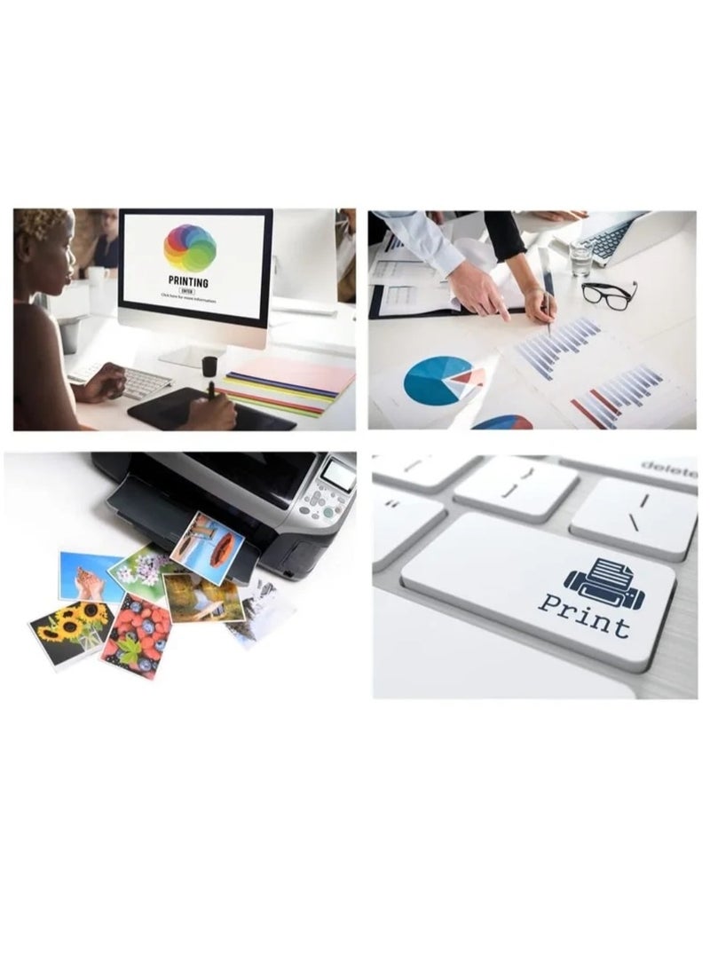 حبر طابعة Epson 103 مجموعة 4 ألوان أسود سماوي أصفر أرجواني متوافق مع طابعات L1100 L1200 L3100 L3110 L3150 L3160 L3200 L3500 L5100 L5200 L5500 للاستخدام اليومي والمكتبي والهدايا - Image 5