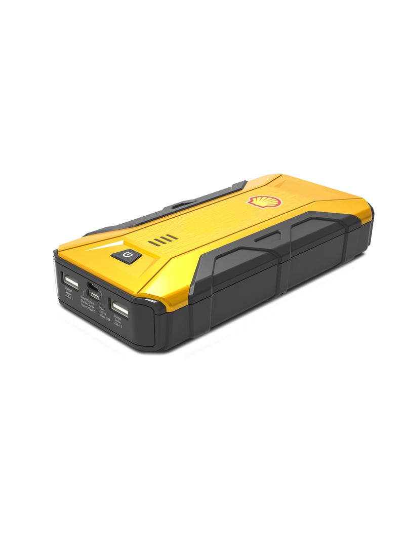 Shell Jump Starter - Shell Car Jump Starter 12V, 800Ahm, support cars upto 6L Gas , 2L Diesel , 4 mode LED light , Power bank for portable devices 12,000mAh - Image 1