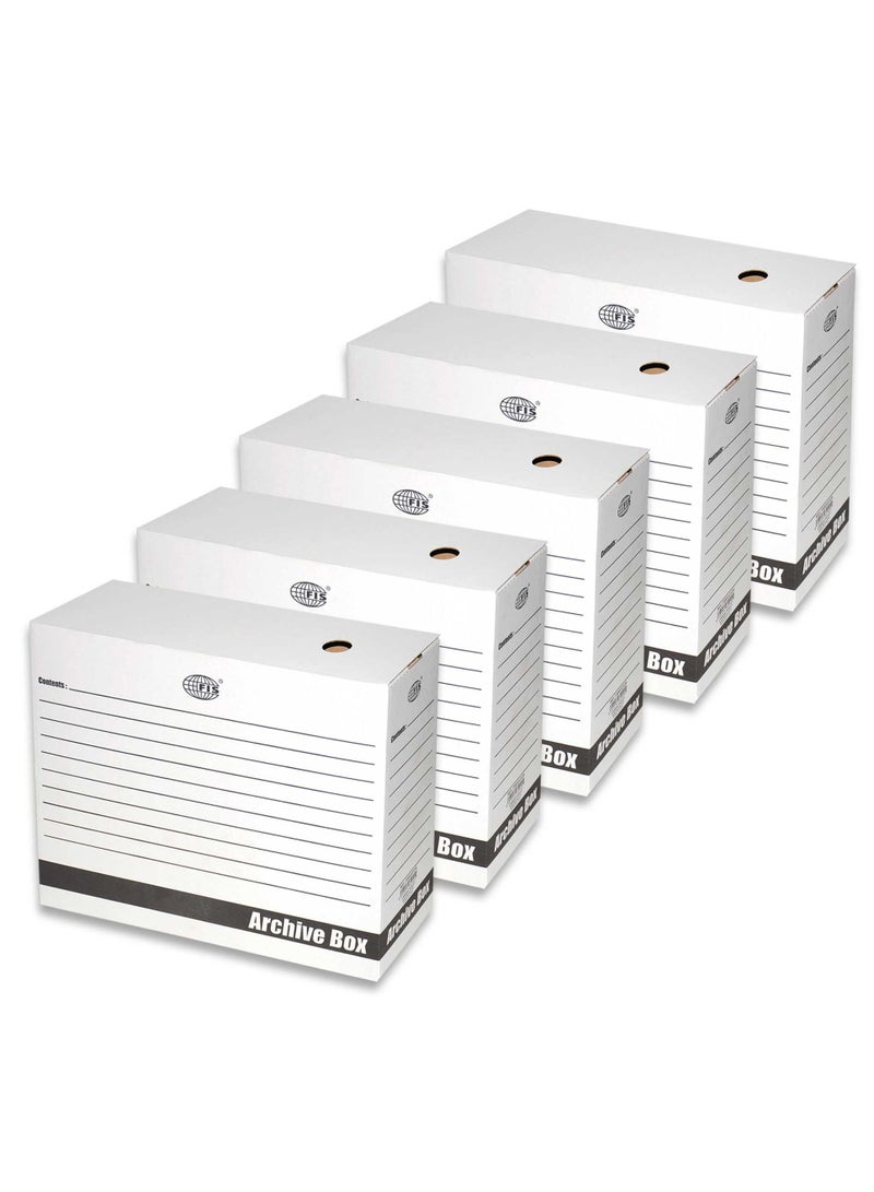 FIS 5PC Archival Storage Box Size 33.7X27 cm - Image 1