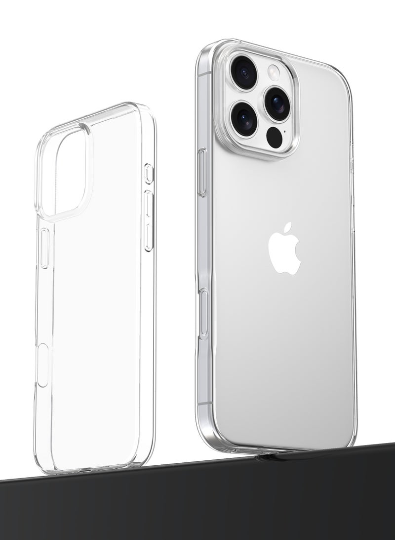 ديفيا كفر ايفون 16 برو شفاف ناعم مصنوع من مادة TPU مرنة ومتينة 【جراب حافظة حماية آيفون 16برو  】بي سي الصديقة للبشرة و منع الاصفرار، مقاوم للسقوط، مقاوم للخدش - Image 2