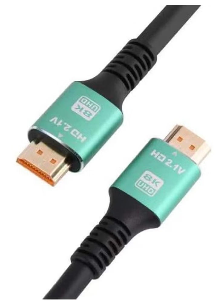 JAJEEK 2M 8K Ultra HD HDMI Cable 48Gbps High-Speed 2.1V Premium Connectors with HDR, ARC, and HDTV Support for Crystal Clear Video and Audio  - Image 1
