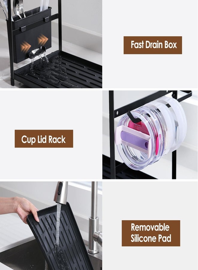 Housolution Water Bottle Organizer Drying Rack for 40 oz Tumbler with Handle, Multifunctional Cup Storage Holder Compatible with Stanley, Owala, Simple Modern and Other Brands, 8 Slots (Patented) - Image 4
