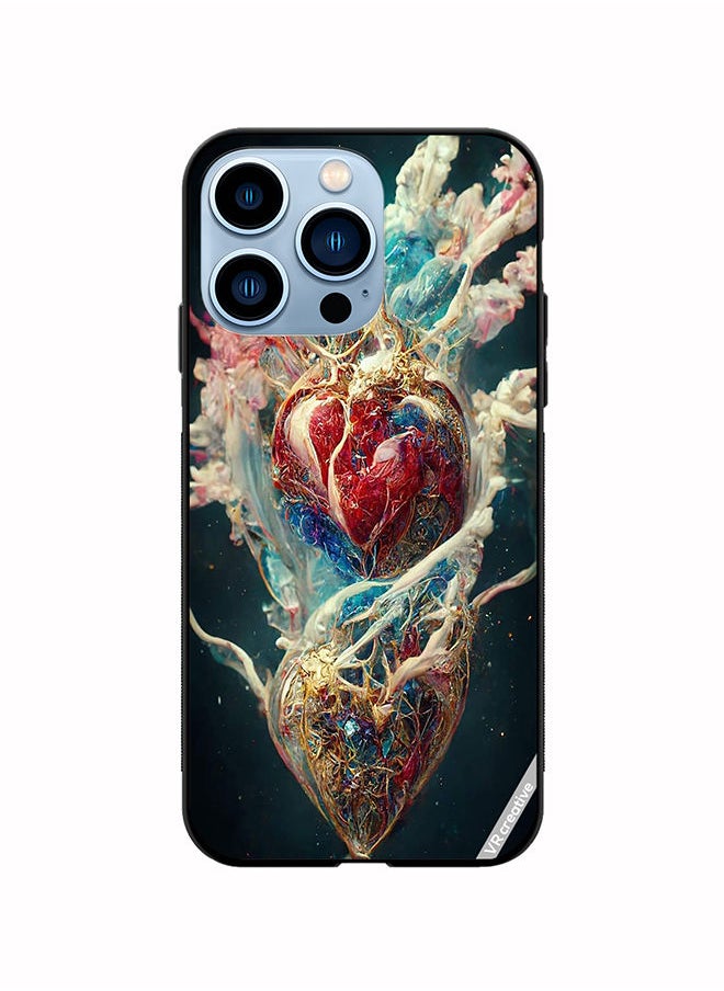VR CREATIVE Protective Case Cover For Apple iPhone 13 Pro Digital Flesh Design Multicolour  - Image 1