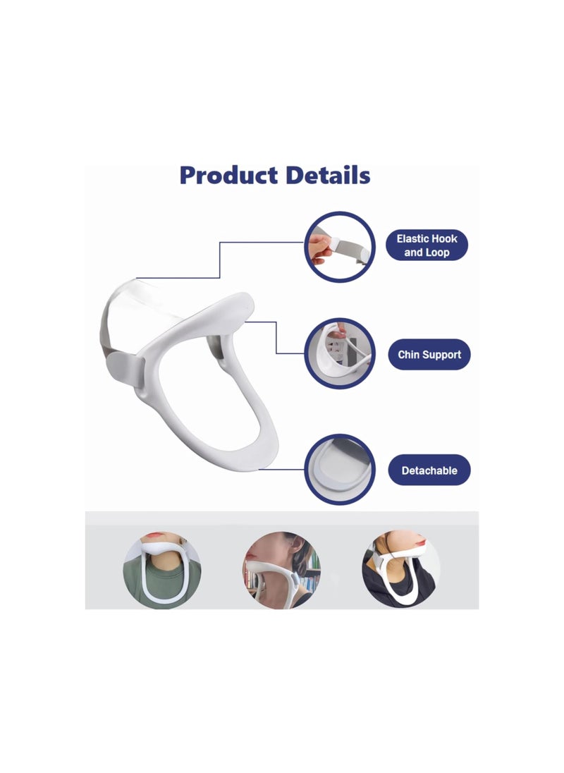 Generic - Neck Brace for Pain Relief, Cervical Traction Device, Cervical Collar, Posture Corrector Neck Support, Shaping V Chin, Stabilizes & Relieves Pressure in Spine for Women & Men Office Worker - Image 1