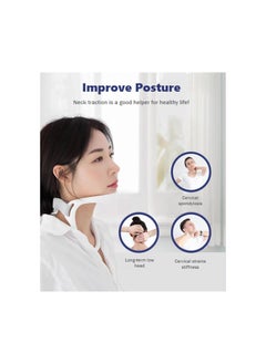 Neck Brace for Pain Relief, Cervical Traction Device, Cervical Collar, Posture Corrector Neck Support, Shaping V Chin, Stabilizes & Relieves Pressure in Spine for Women & Men Office Worker
