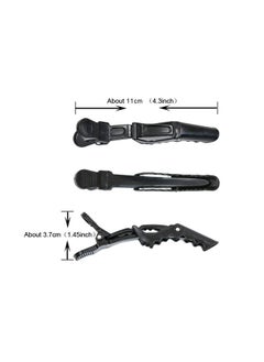 yantaisiyu 12Pcs Hair Clips Alligator Hair Clip Professional Salon Tool Wide Tooth Hair Clips For Hair Styling（Black）  - Image 2