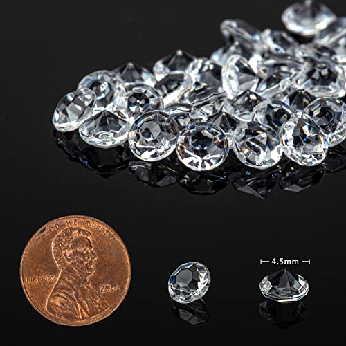 FUTUREPLUSX Fake Diamonds, 10000 PCS Mini Clear Diamonds Decoration Acrylic Crystal Vase Fillers Table Scatter Confetti Gems for Wedding Bridal Shower Birthdays Graduation Party Home Decor - Image 2