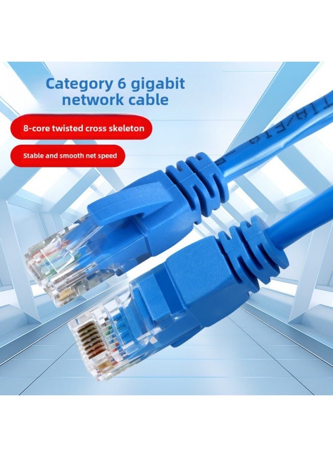 Generic Six Types Of Gigabit Network Cable Router Cat6 Finished Network Cable Jumper 1 Meter Computer High-speed Broadband Network Cable-Color:Black-Line Length:2m  - Image 2