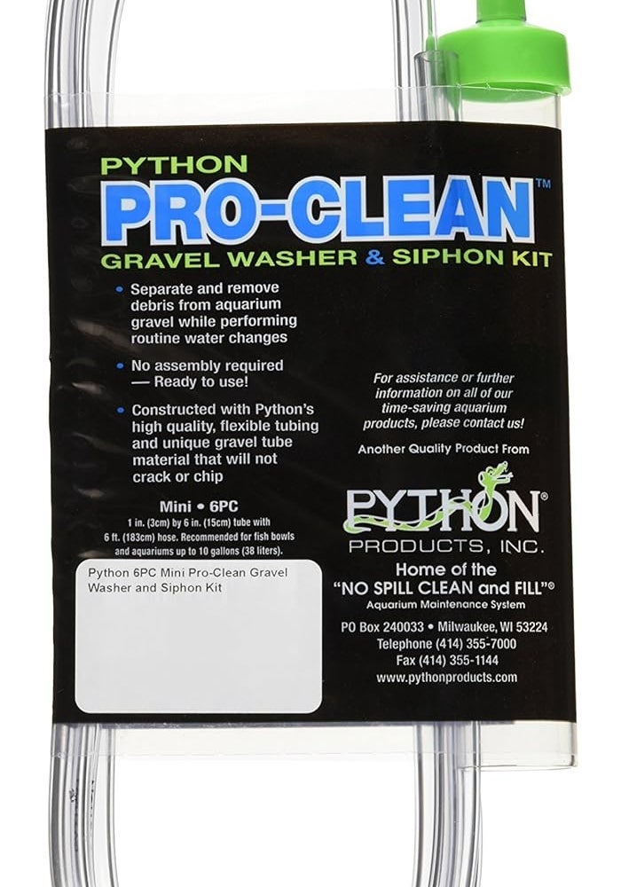 Python Pro Clean-Mini Gravel Washer & Siphon Kit - 1" x 6" Tube with 6 ft. Hose - Image 1