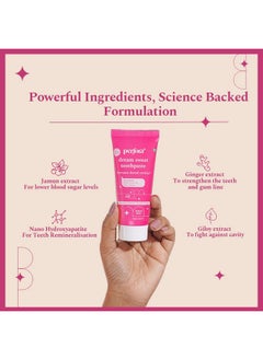 Perfora Oral Health Diabetics Special Toothpaste For Adults - 150 Gms (Pack Of 1) | Sugar Free Toothpaste | Cavity Protection Toothpaste | Diabetic Friendly Tooth Gel | Toothpaste For Kids & Adults | Sls Free Toothpaste | Anticavity Toothpaste | No Artificial Sweeteners | Made Safe Certified | Vegan-Friendly | Gel Toothpaste - Jamun Mint (Flavor)  - Image 4