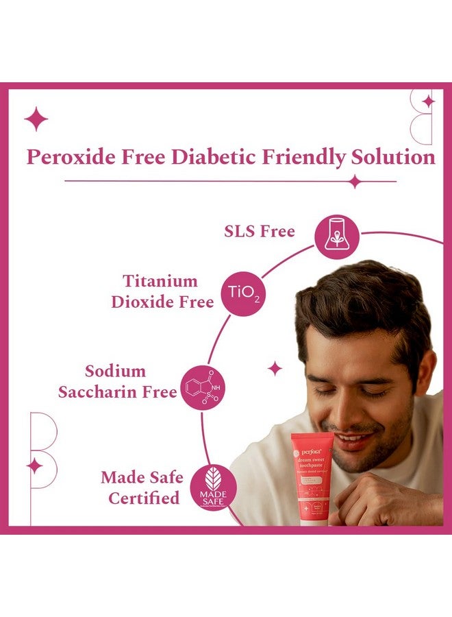 Perfora Oral Health Diabetics Special Toothpaste For Adults - 150 Gms (Pack Of 1) | Sugar Free Toothpaste | Cavity Protection Toothpaste | Diabetic Friendly Tooth Gel | Toothpaste For Kids & Adults | Sls Free Toothpaste | Anticavity Toothpaste | No Artificial Sweeteners | Made Safe Certified | Vegan-Friendly | Gel Toothpaste - Jamun Mint (Flavor) - Image 5