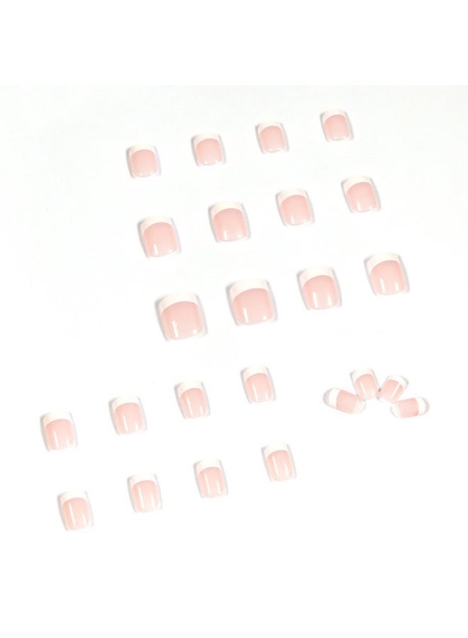 الحياةالبر تقالية أظافر تركيب فرنش بشكل لوزي بلون وردي نيود لامع بمظهر طبيعي، أظافر صناعية كاملة التغطية قابلة لإعادة الاستخدام، أظافر لاصقة بتصميم أنيق وبسيط للنساء للاستخدام اليومي والعمل والزفاف ولمسة صالون احترافية - Image 3