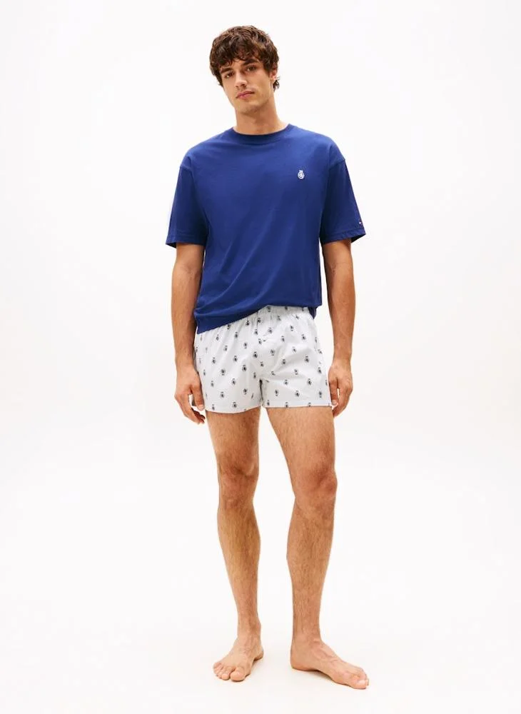 تومي هيلفيغر TH Crest T-Shirt And Shorts Pyjama Set