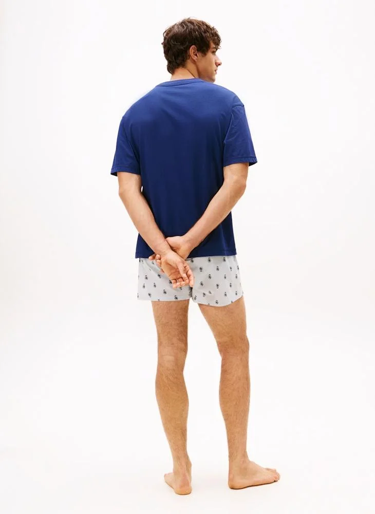 تومي هيلفيغر TH Crest T-Shirt And Shorts Pyjama Set