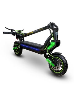 MYTOYS Mt650 2024 Model - Neon Green - Folding Electric Scooter - Brush Less Motor 350W - 12-18Km Range Battery 5.2Ah - Speed Up To 45Kmh With Front And Rear Suspension  - Image 2