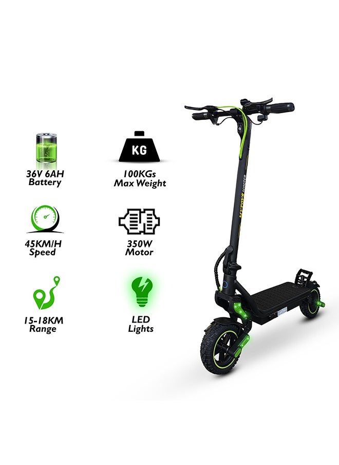 MYTOYS - MT650 High Speed Electric Scooter, Super Fast 45km/h Speed, 350W Brushless Motor, Upgraded Battery,Flashing Turn Signals, App control, Cruise Mode With free Helmet and Reflective Vest - Image 1