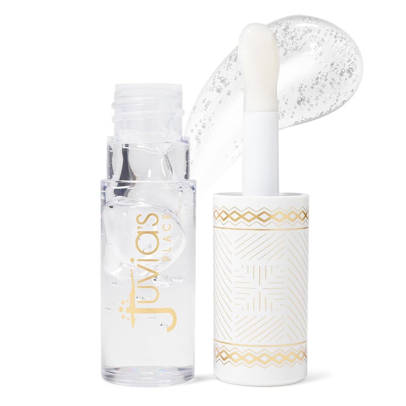 Juvia's Place Juvias Place Magic Lip Oil  White Peach  Smooth Hydrating wVitamin E for Soft Glossy Juicy Lips  Infused with Fruit Extracts  Tinted Shimmering Lightweight  Nonsticky Lip Oil for Summer