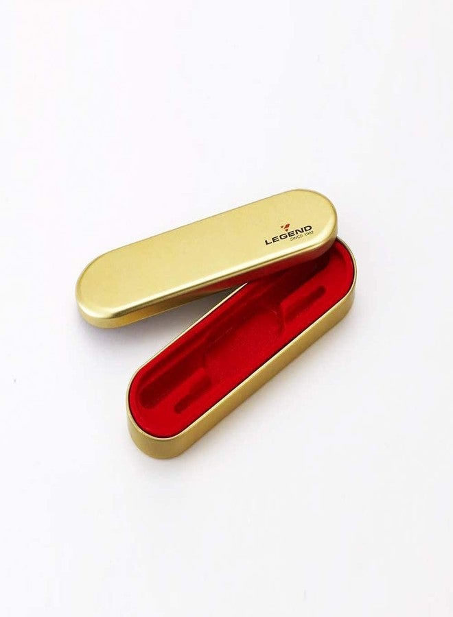 ليجند قلم حبر جاف كريستالي من ليجند، معدني، عبوة حبر ألمانية 777، كتابة سلسة، قلم احترافي فاخر للأعمال والمكاتب (ذهبي لؤلؤي) - Image 4