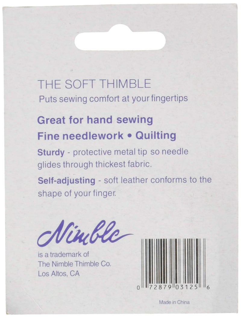 Sten Source Canvas Corp NT-M Leather Nimble Thimble with Metal Tip, Medium - Image 2