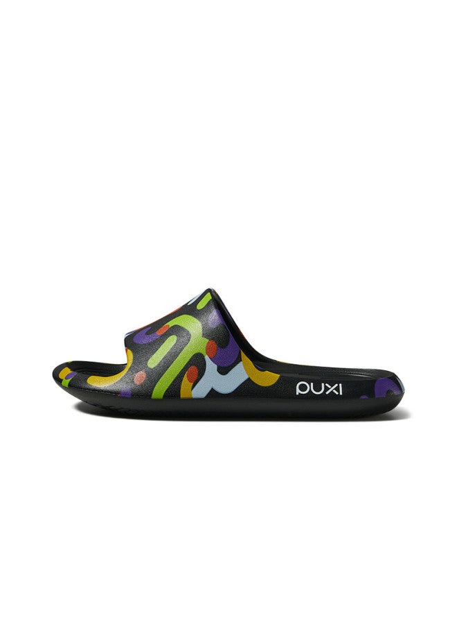 Poxi Flower Fire Slippers For Women, Thin Sole, Summer Non-slip, Fashionable And Unique Graffiti Eva Slippers, Couples Can Wear Outdoor