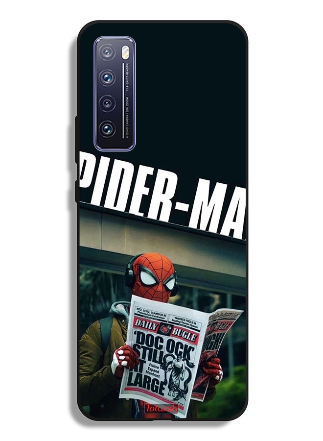 Tolwak Huawei nova 7 5G Protective Case Cover Spiderman Reading Newspaper - Image 2