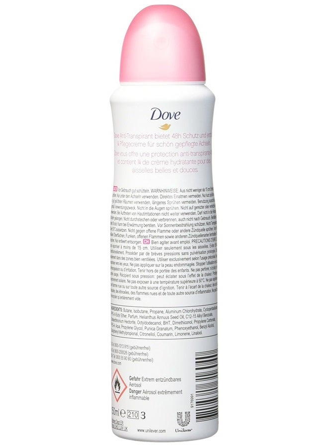 Dove رذاذ مزيل العرق للنساء من جو فريش برائحة الرمان وزيت الليمون 150 مل=5.07 أونصة - Image 2