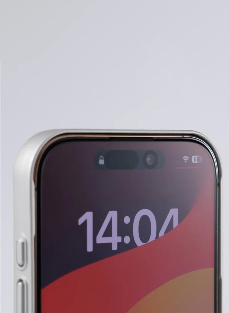 دبليو تيك غطاء حافظة iPhone 16 Pro Max 2024 من أبل، مادة سيليكون مطفي فاخرة مع ميزة Magsafe مقاوم للصدمات وبطلاء مضاد للبصمات (MCRPSN) - فضي - Image 2