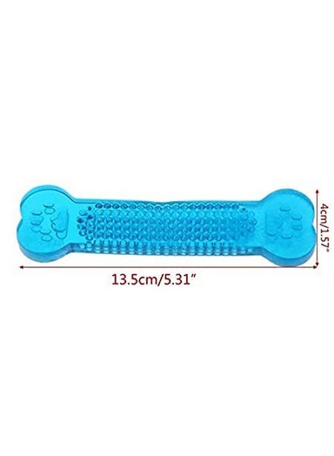 Soft Natural Rubber Gel Squeaky Spiky Chew Toys For Aggressive Chewers Dental Teething Cleaning Toy (Color As Per Availability) - Image 2