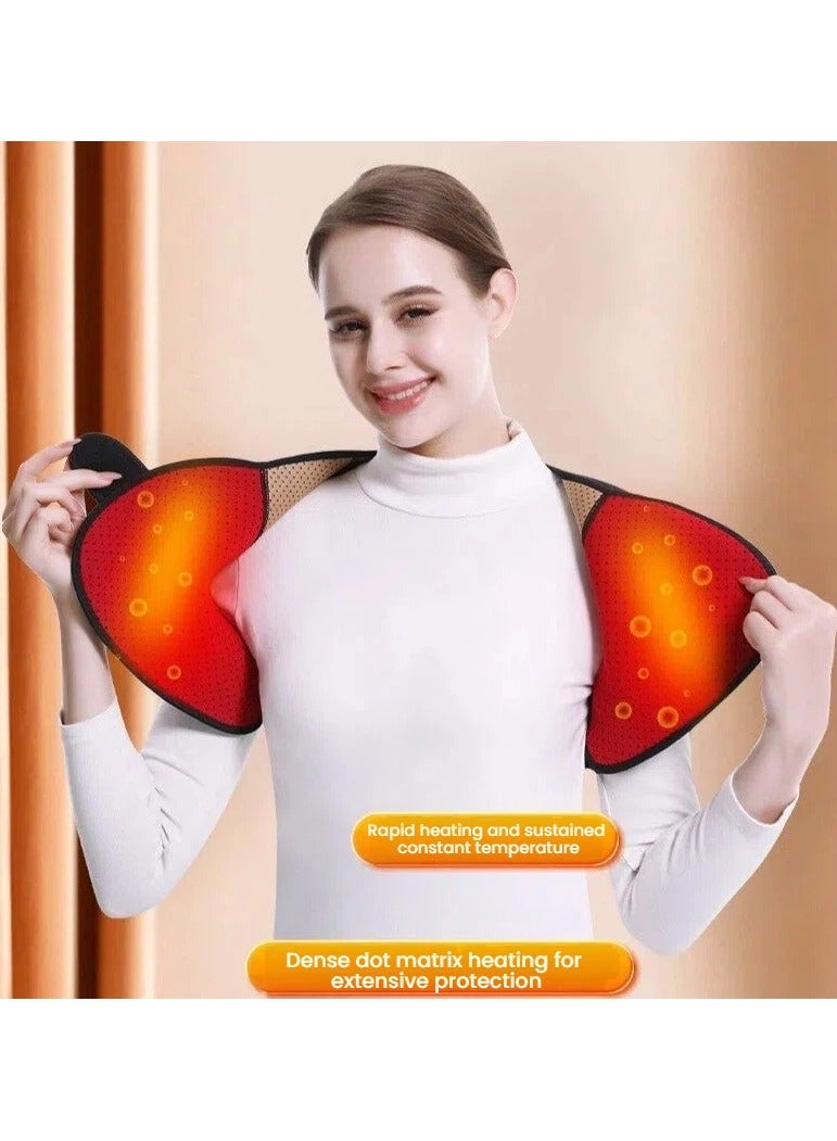 Self-Heating Shoulder Vest -Easy Wear Thermal Warmth Wrap for Neck Shoulder Back Support for Home Outdoor Daily Use - Image 3
