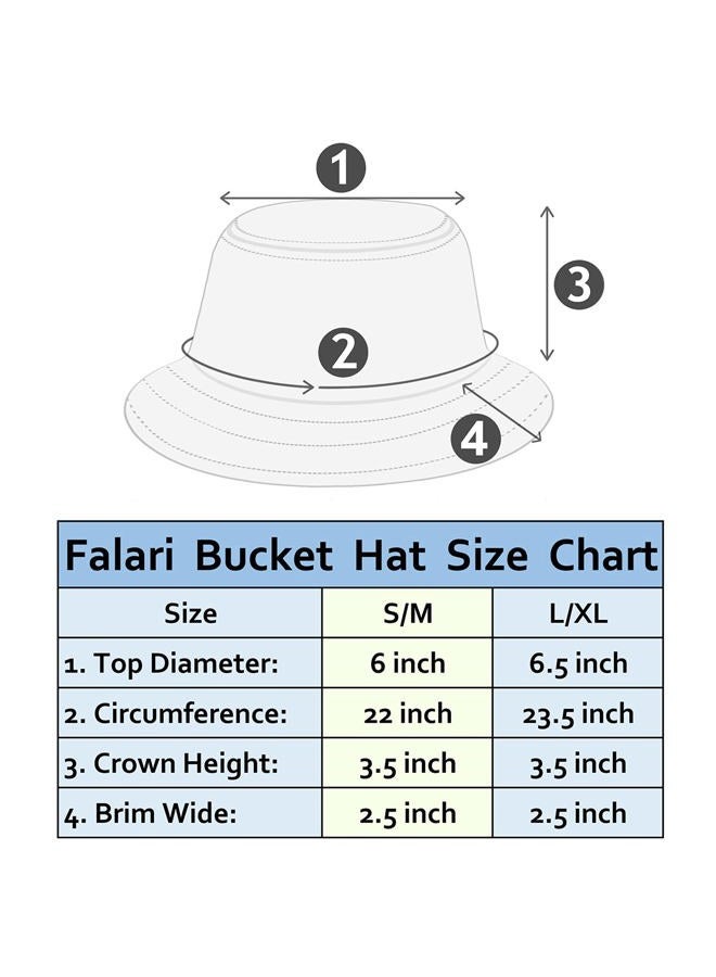 Falari Men Women Unisex Cotton Bucket Hat 100% Cotton Packable for Travel Fishing Hunting Summer Camp (L/XL, Purple) - Image 2