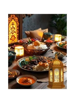 Ramadan Lanterns Decoration Ceiling Lamp Glass Eid Mubarak Candle Holder Home Table Decor Gifts - pzsku/Z1416F3FB9428F934930EZ/45/_/1740233876/3840b377-2751-4c34-a2fc-f38d8b036554