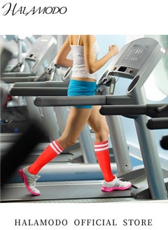 Generic Soccer Socks Team Sport Knee High Socks Anti Slip Soccer Knee Socks Athletic Socks Non Slip Football Sports Grip Socks for Kids Youth Adult  - Image 4
