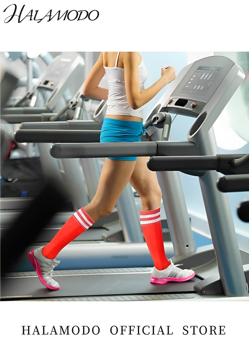 Generic Soccer Socks Team Sport Knee High Socks Anti Slip Soccer Knee Socks Athletic Socks Non Slip Football Sports Grip Socks for Kids Youth Adult  - Image 4