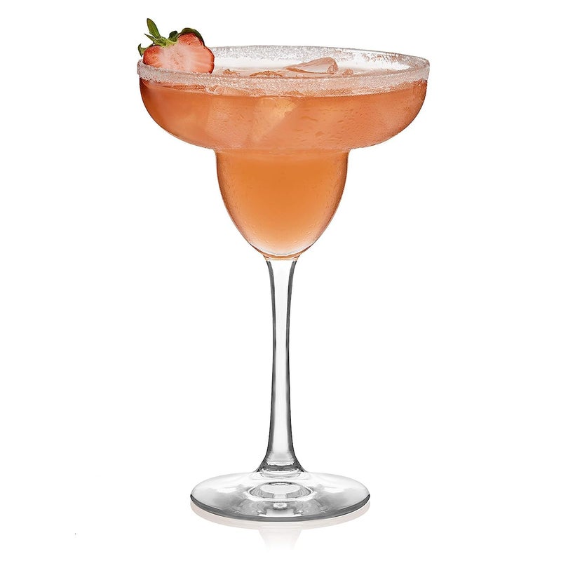VISMII Margarita Glasses Set of 4 Margarita Cocktail Glasses 190ml Clear Daiquiri Glasses for Parties Classic Cocktail Drinking Glasses for Frozen Drinks - Image 3