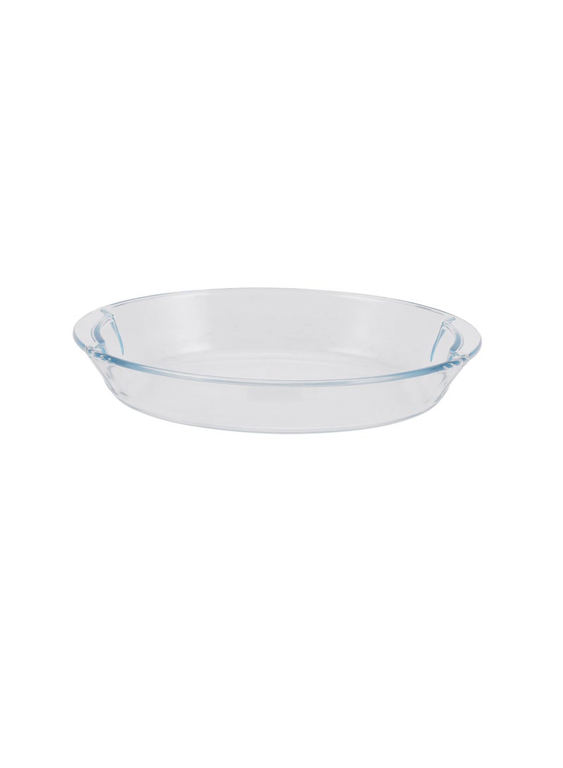 Royalford 1.4 L Glass Baking Dish with Lid-RF12198/ Oval Tray Perfect for Baking and Serving/ Casserole with Easy Grab Handles and Knob/ Oven, Dishwasher and Freezer Safe Clear - Image 3