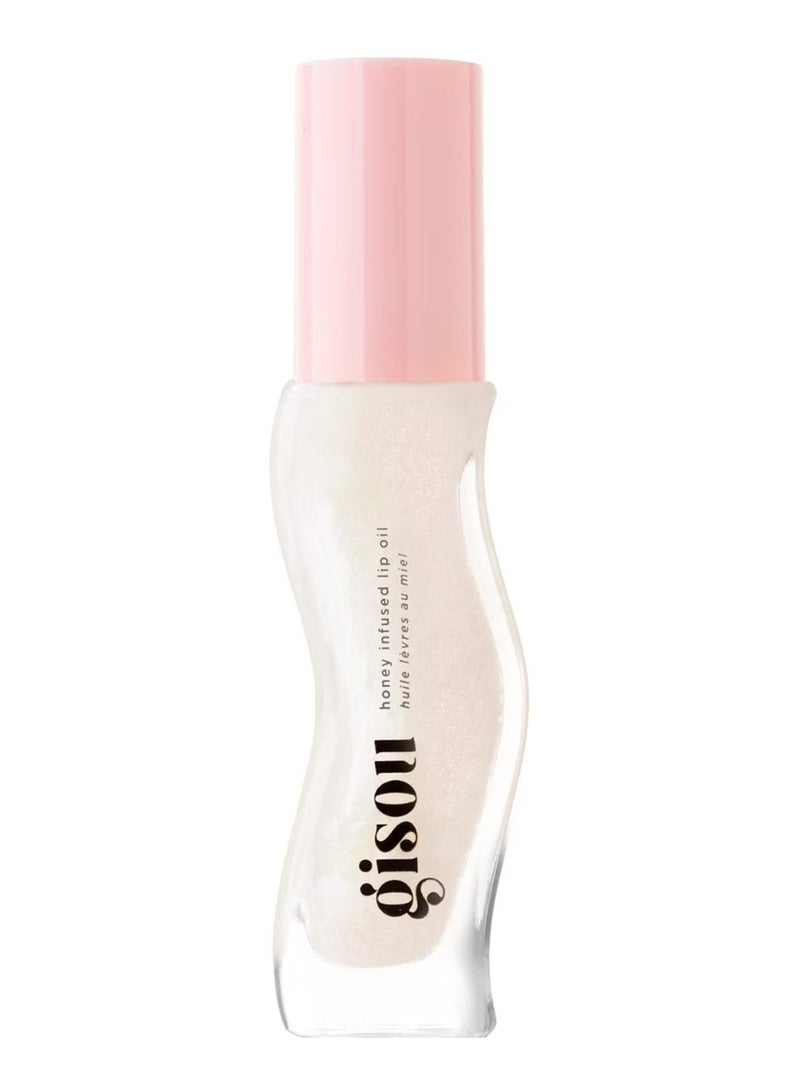 GISOU Honey Infused Lip Oil - Coconut Frost, 8ml - Image 1