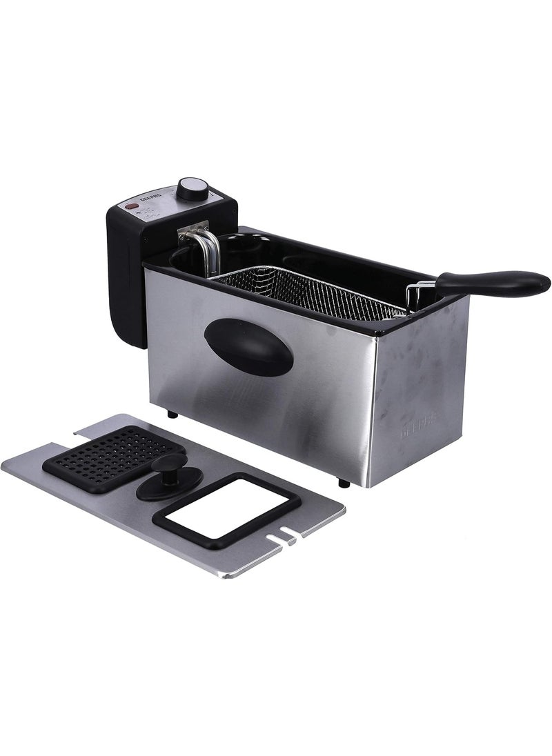 Generic Powerful Deep Fryer With Overheat Protection, 3 Liter Capacity, Black  - Image 1