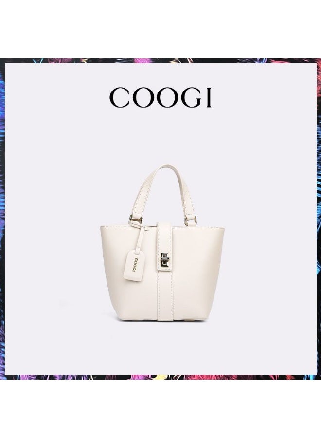 COOGI Women's Bag New Leather Large Capacity Fashionable Commuter Light Luxury Handbag Tote Bag - Image 1