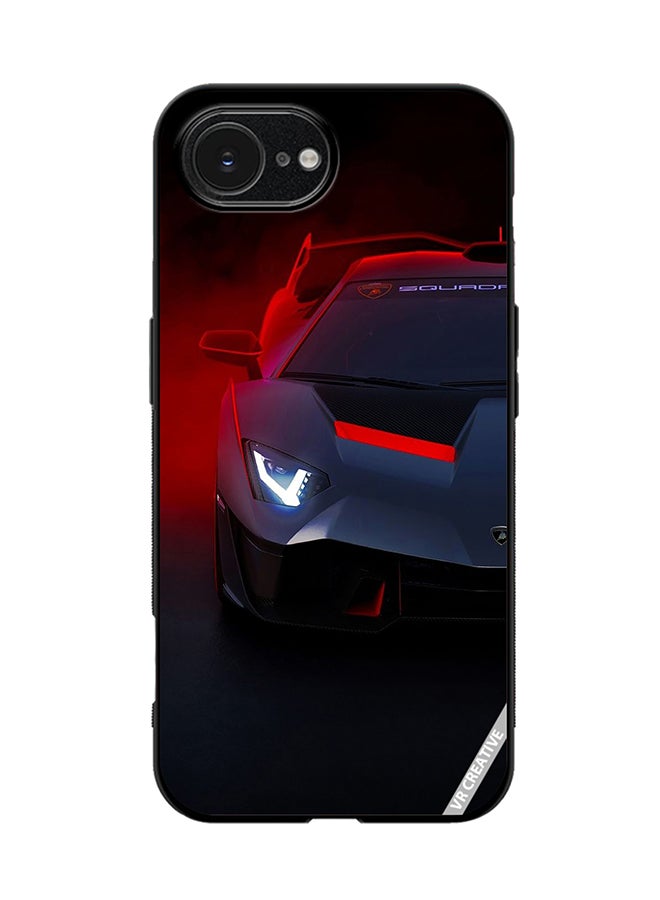 Protective Case Cover For Apple iPhone 16e Lamborghini Sc18 Design Multicolour