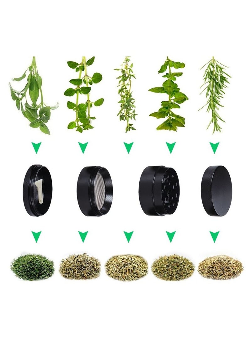 4 Layer Portable Spice, Perfect for Herbs, Spice 40mm Herb Grinder  - Image 2