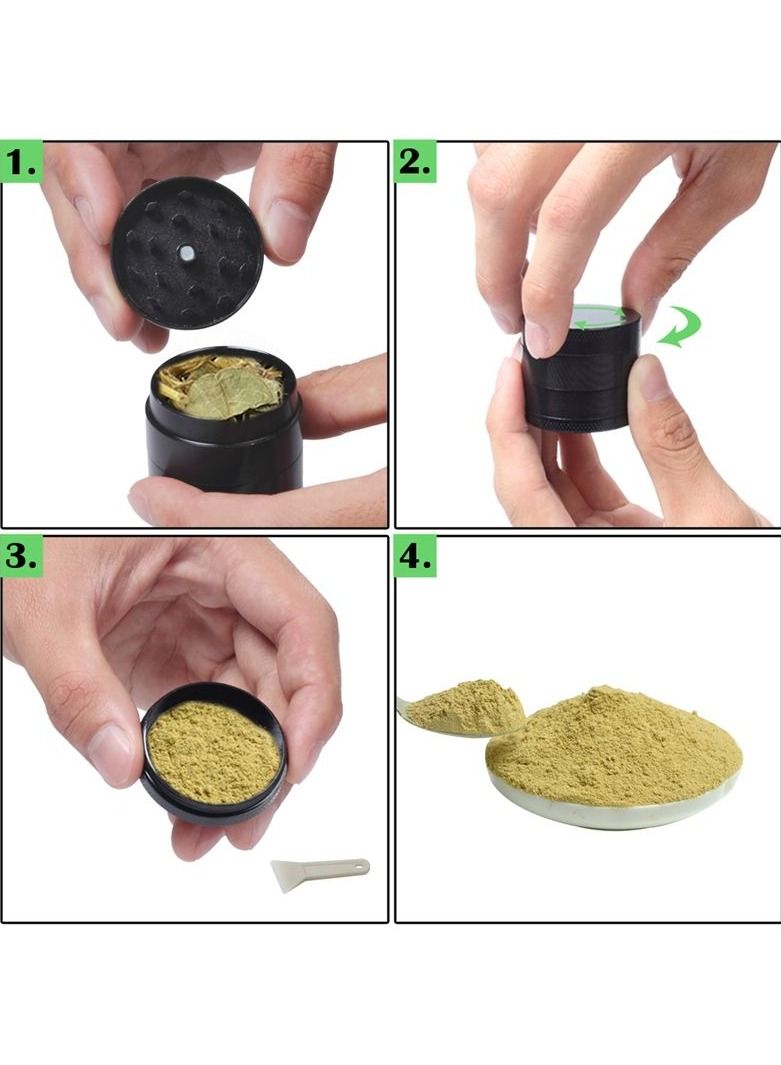 4 Layer Portable Spice, Perfect for Herbs, Spice 40mm Herb Grinder  - Image 3
