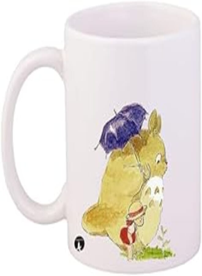 RYN Studio-Ghibli/Coffee Mug White Yellow Blue 11ounce