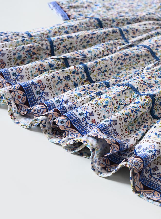 بيلا مودا فستان بطبقات بنقشة الزهور - Image 5