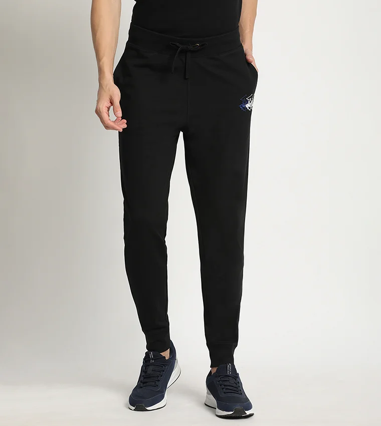 بيفرلي هيلز بولو كلوب بنطلون رياضي بخصر مطاطي مطرز بشعار