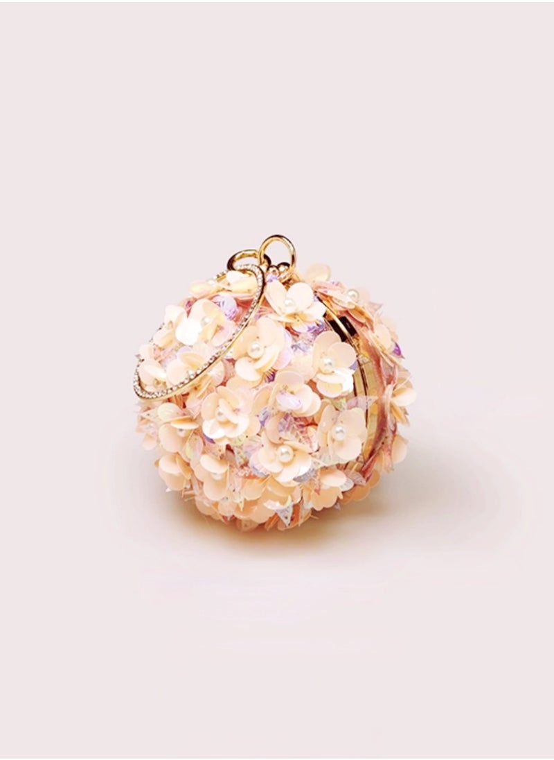 Pink Stereoscopic Flower Pearl Stamen Evening Bag Party Bag Spherical Bag Mini Crystal Studded Circle Handle Handbag - pzsku/Z141760D1DE5D6306C921Z/45/_/1716048639/d0008b7b-606a-4769-b46c-e2f50ce81d64