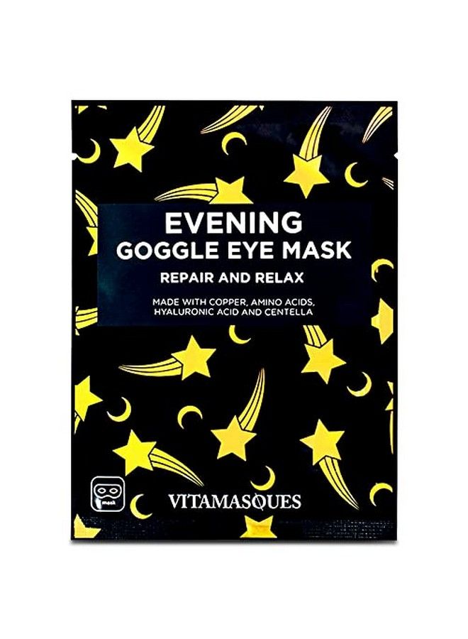 Vitamasques Evening Goggle Eye Mask 3Pack Ultrarevitalizing Hyaluronic Acid & Centella To Hydrate & Smooth Fine Lines & Tired Looking Under Eyes Nightly Treatment Vegan & Crueltyfree - Image 2