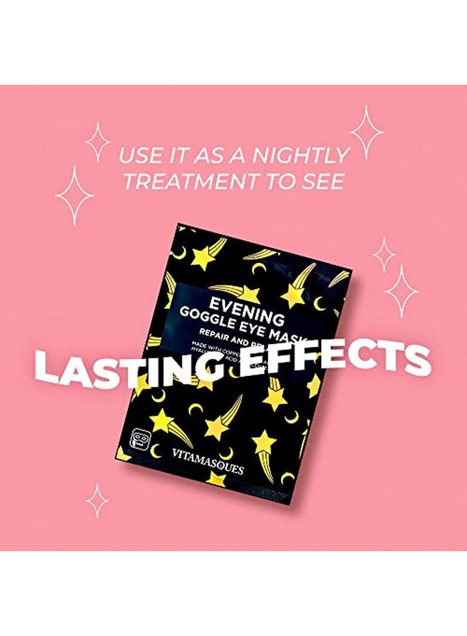 Vitamasques Evening Goggle Eye Mask 3Pack Ultrarevitalizing Hyaluronic Acid & Centella To Hydrate & Smooth Fine Lines & Tired Looking Under Eyes Nightly Treatment Vegan & Crueltyfree - Image 4