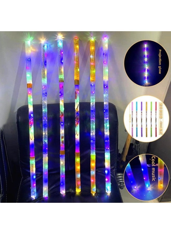Retractable Golden Hoop Stick Manufacturer Straight Hair Button Catapult Luminous Golden Hoop Stick Sun Wukong Toy Stall Scenic Spot-Color:Full Body Luminous Golden Hoop Stick ]  - Image 1